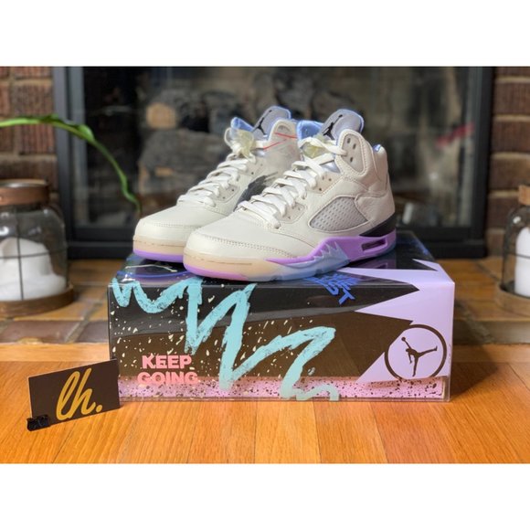 Size 7m/8.5w Air Jordan 5 Retro “DJ Khalid We The Best Sail” Athletic Sneakers D - Picture 2 of 7